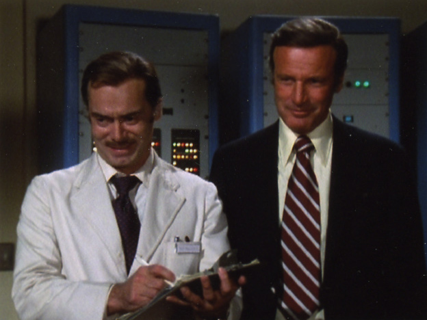 Dr. Rudy Wells and Oscar Goldman